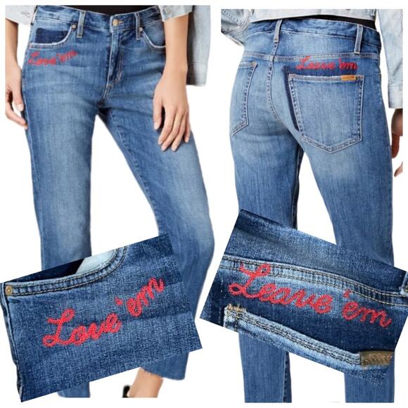 Joe’s Jeans The Smith Ankle in "Love 'Em And Leave 'Em" Raw Hem Jeans Size 25 - Picture 1 of 11